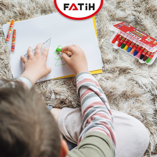 Crayones pastel Fatih en estuche plastico 12 colores