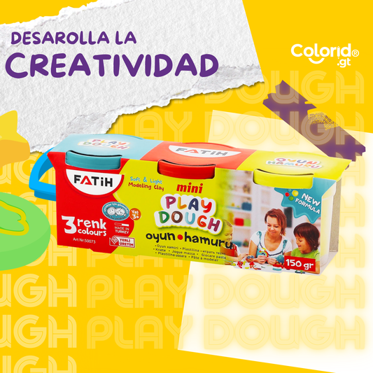Play dough Mini 3 piezas 150gr