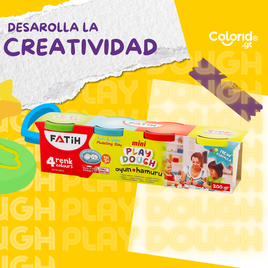 Play Dough Mini 4 pzas