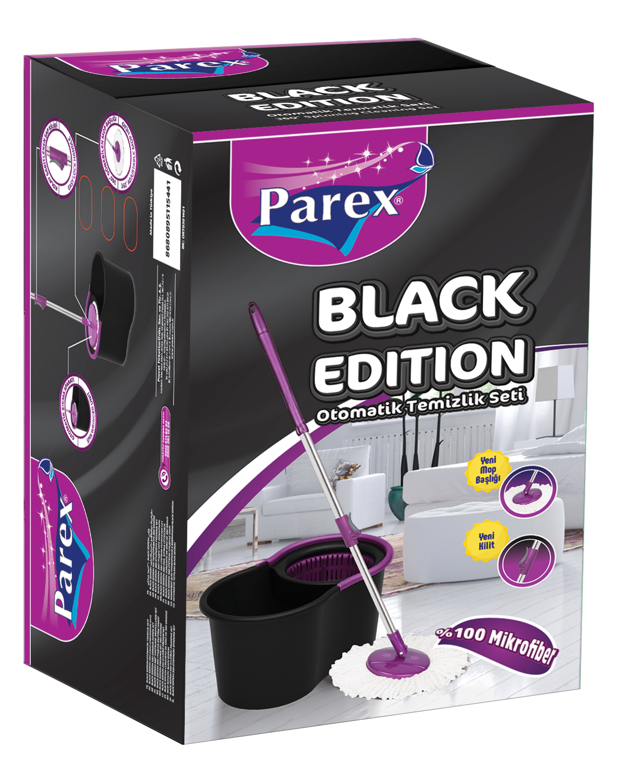TRAPEADOR DE LIMPIEZA AUTOMATICA PAREX BLACK EDITION