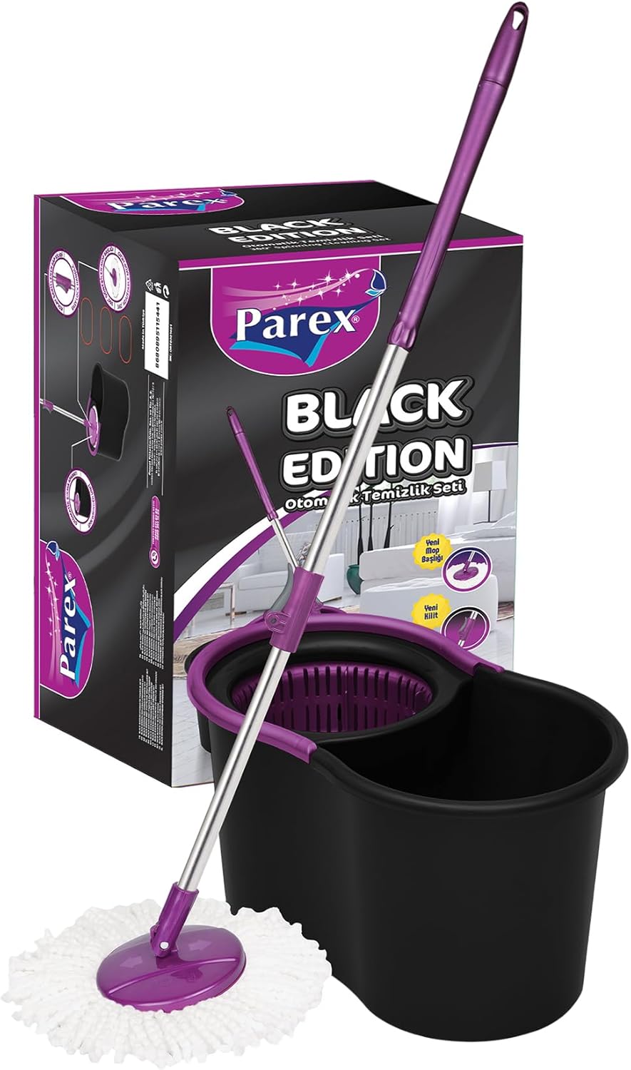 TRAPEADOR DE LIMPIEZA AUTOMÁTICA PAREX BLACK EDITION