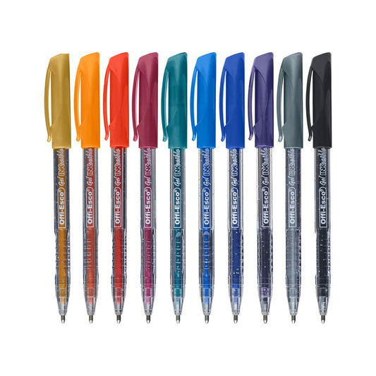 Estuche de Bolígrafos de gel escarchado 1.0 m x10 Unidades