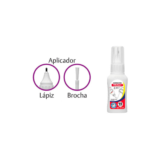 Corrector doble servicio contenido: 15 ml