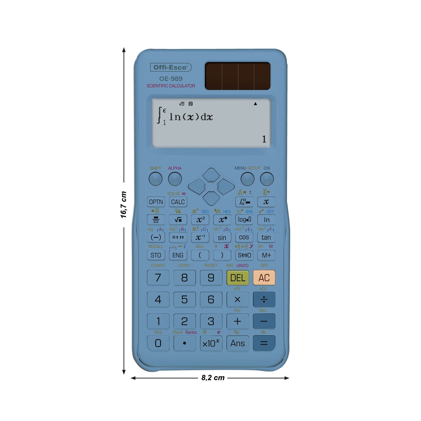 Calculadora científica 12 dígitos – 552 funciones OE-989 OFFIESCO