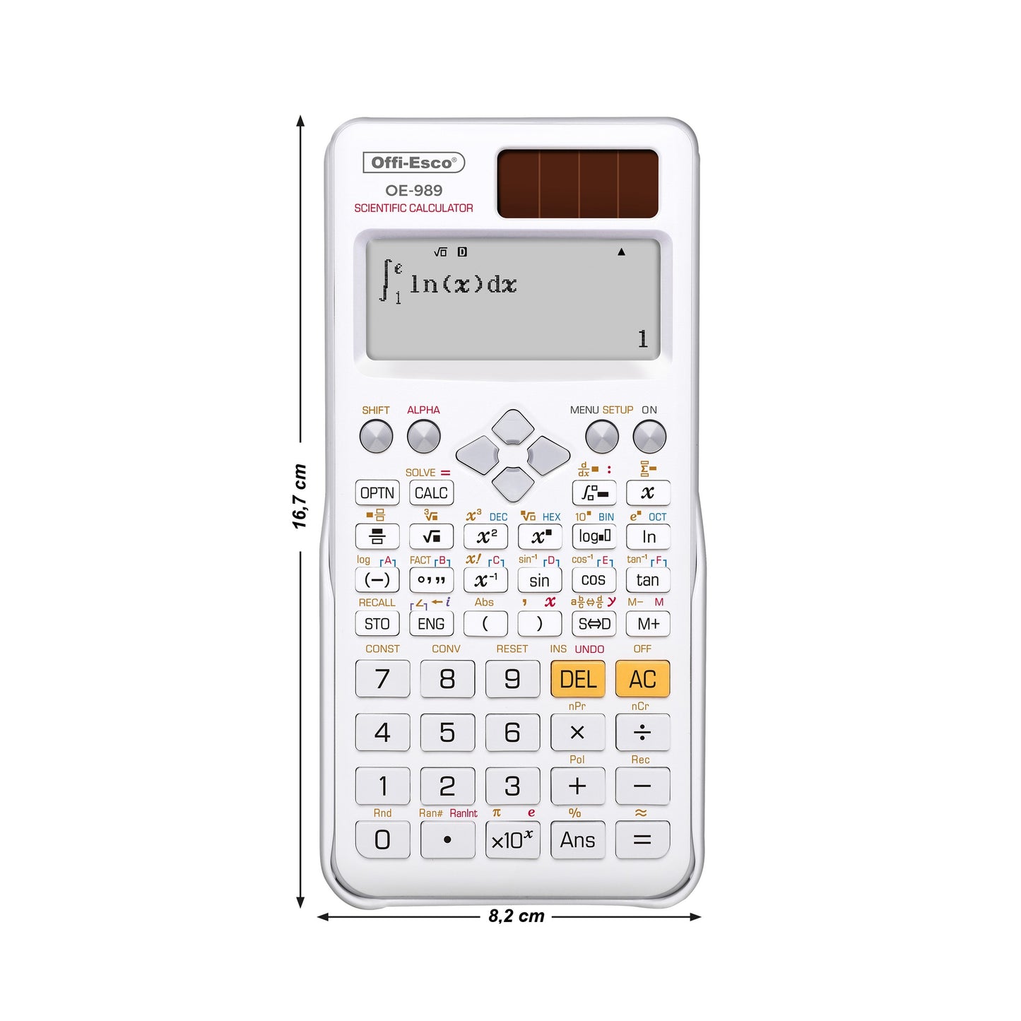 Calculadora científica 12 dígitos – 552 funciones OE-989 OFFIESCO