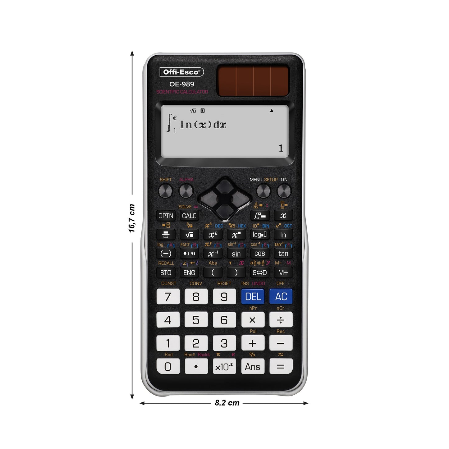 Calculadora científica 12 dígitos – 552 funciones OE-989 OFFIESCO