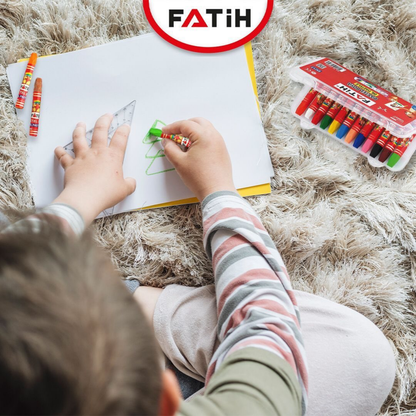 Crayones pastel Fatih en estuche plastico  24 colores