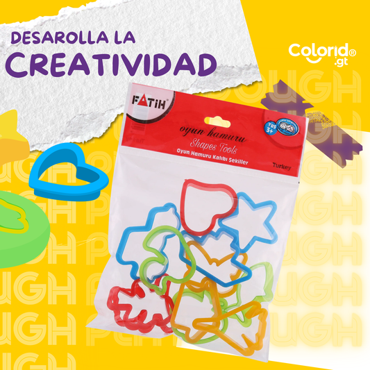 Molde para play dough de diferentes formas