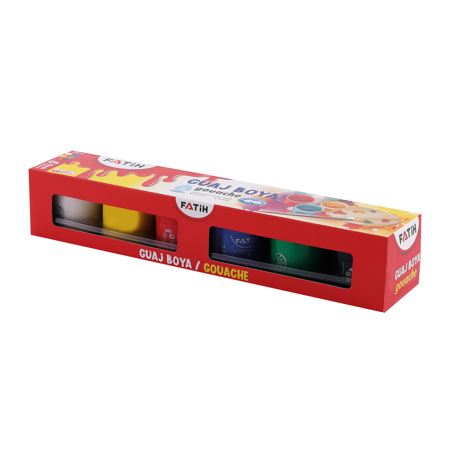 Tempera Fatih 6 colores 25 ml