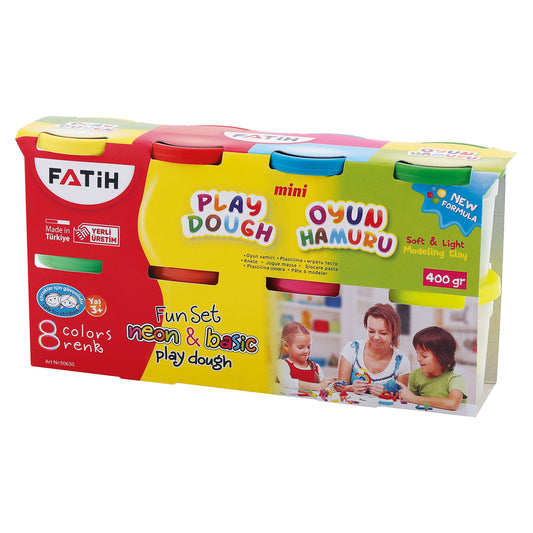 Play dough Mini 8 pzas Neón y Básico