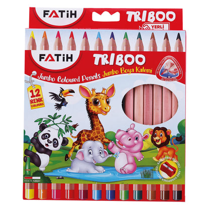 Crayones jumbo Fatih Triboo 12 colores
