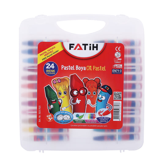 Crayones pastel Fatih en bolsa 24 colores