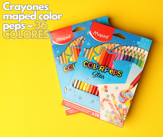 CRAYON MAPED 83201707 COLOR PEPS TRIANGULAR LARGO 36 COL.
