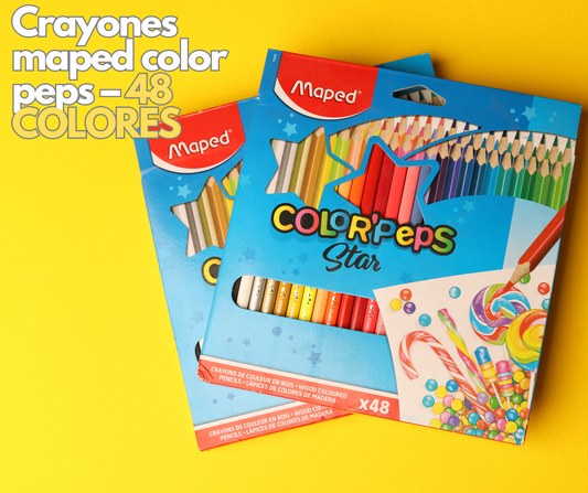 CRAYON MAPED 832048 COLOR PEPS TRIANGULAR 48 COLORES