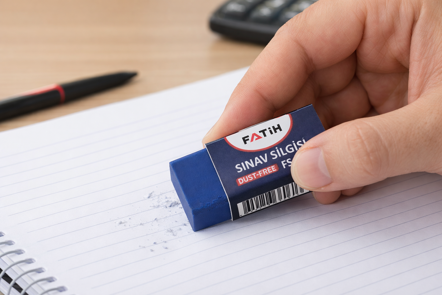 Borrador FATIH Azul ‚ Borrado Preciso y Limpio para Uso Diario