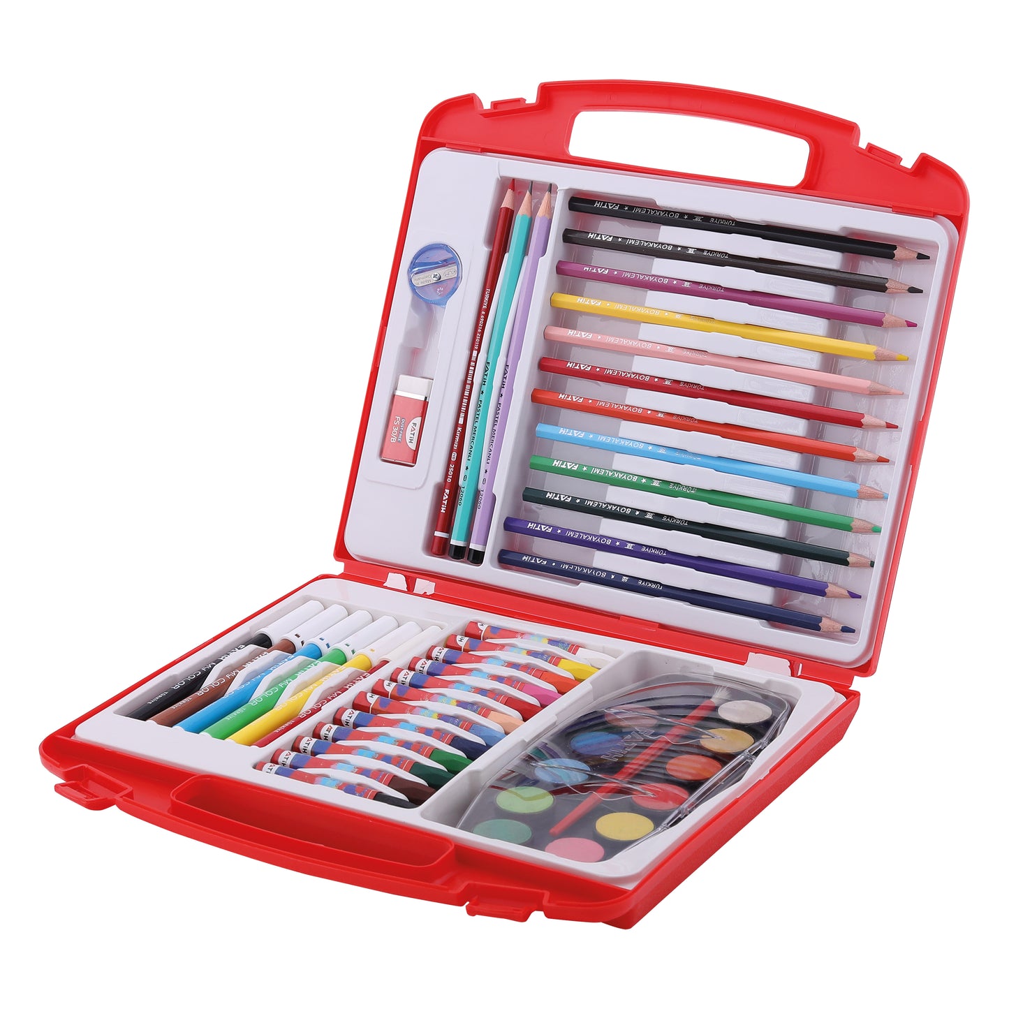 Maleta Escolar FATIH ‚ Set de Colores 54 Piezas