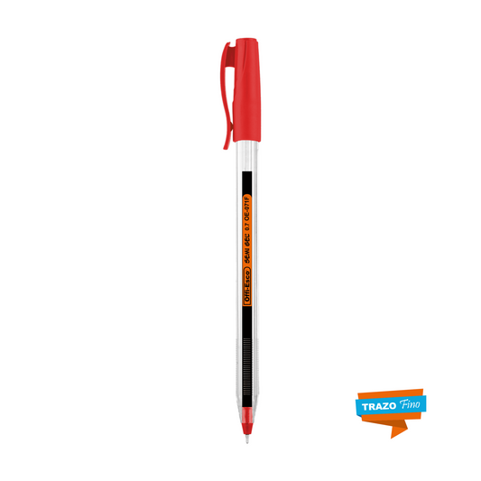 Bolígrafo semi gel 0.7 m OE-071F TRIANGULAR  ROJO UNIDAD