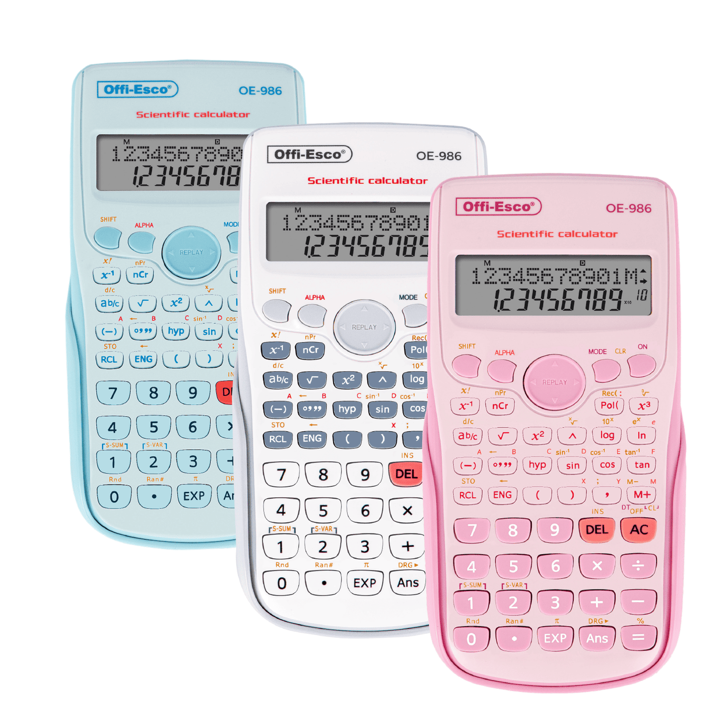 Calculadora científica OE-986 12 dígitos – 240 funciones OE-986 OFFIESCO