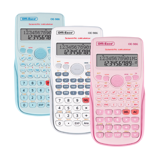 Calculadora científica OE-986 12 dígitos – 240 funciones OE-986 OFFIESCO