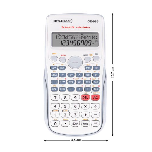 Calculadora científica OE-986 12 dígitos – 240 funciones OE-986 OFFIESCO