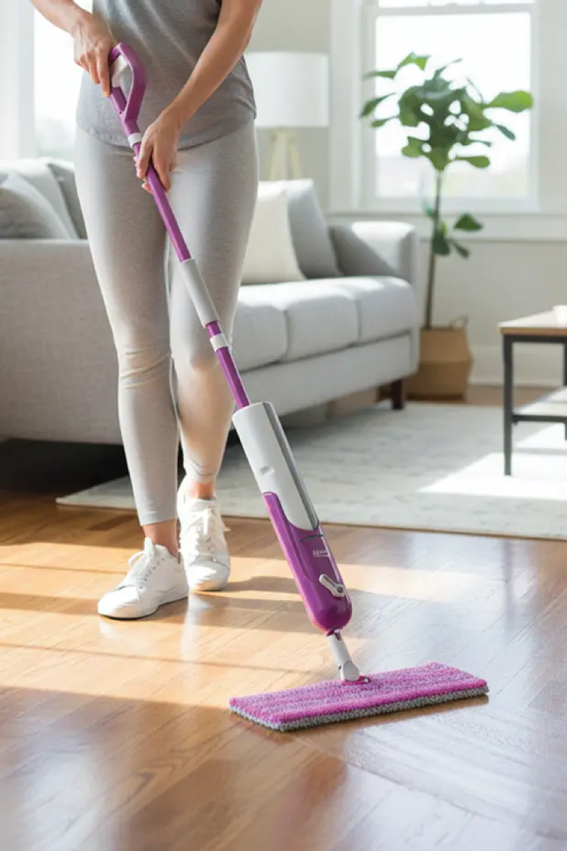 TRAPEADOR DE LIMPIEZA WONDERO SPRAY MOP DE MICROFIBRA DOBLE TANQUE