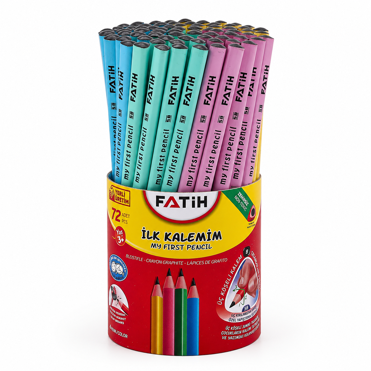 Lápiz Escolar FATIH “My First Pencil” – Escritura Suave para Niños