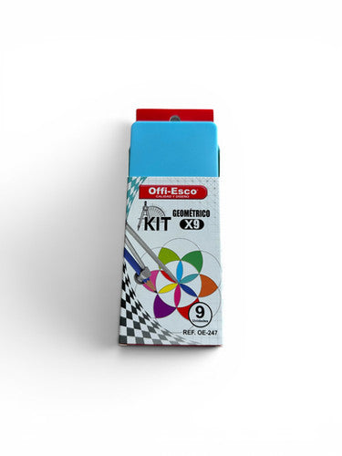 Juego Geometrico Offi-Esto OE-247 kit X9 piezas