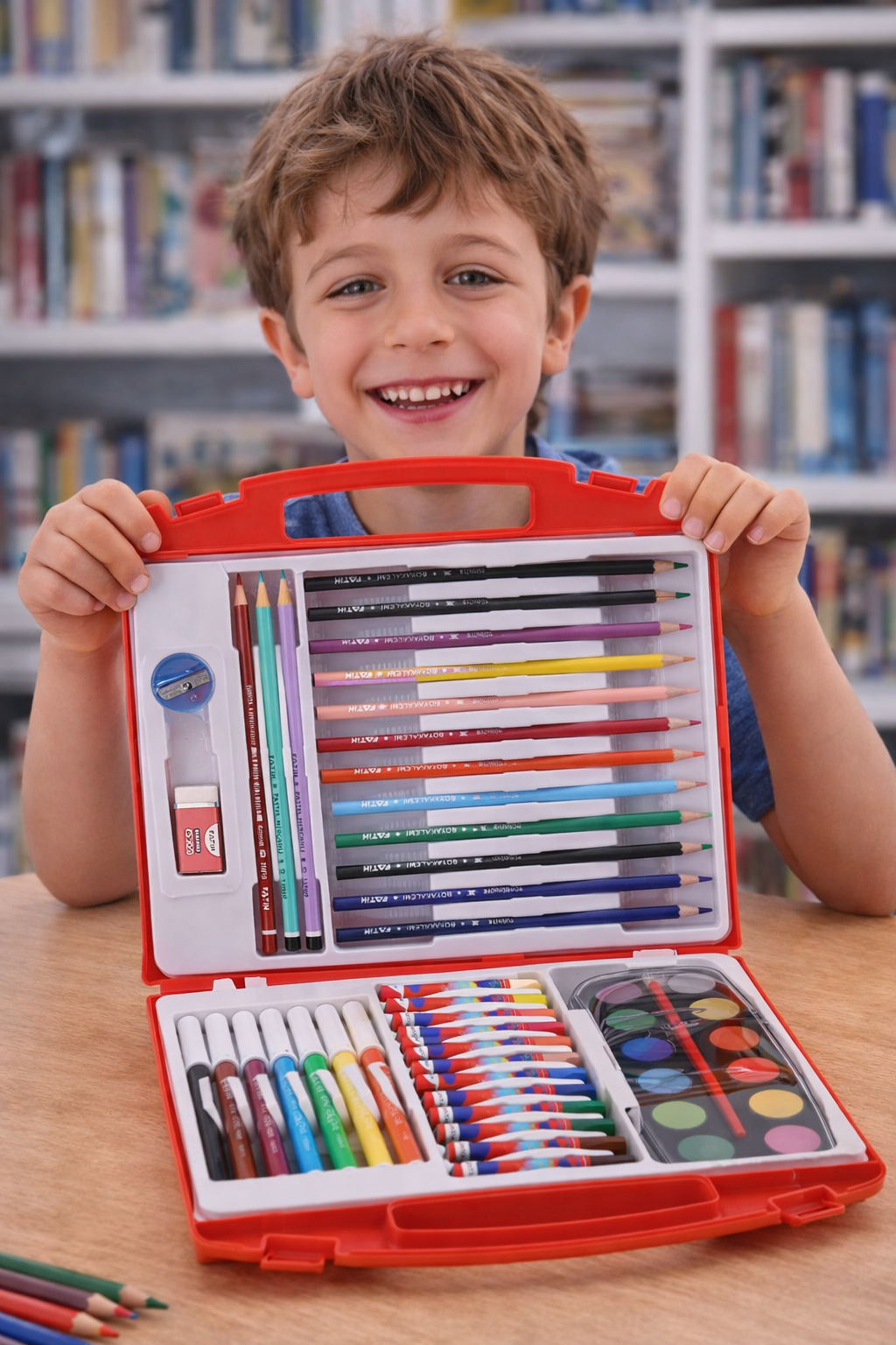 Maleta Escolar FATIH ‚ Set de Colores 54 Piezas