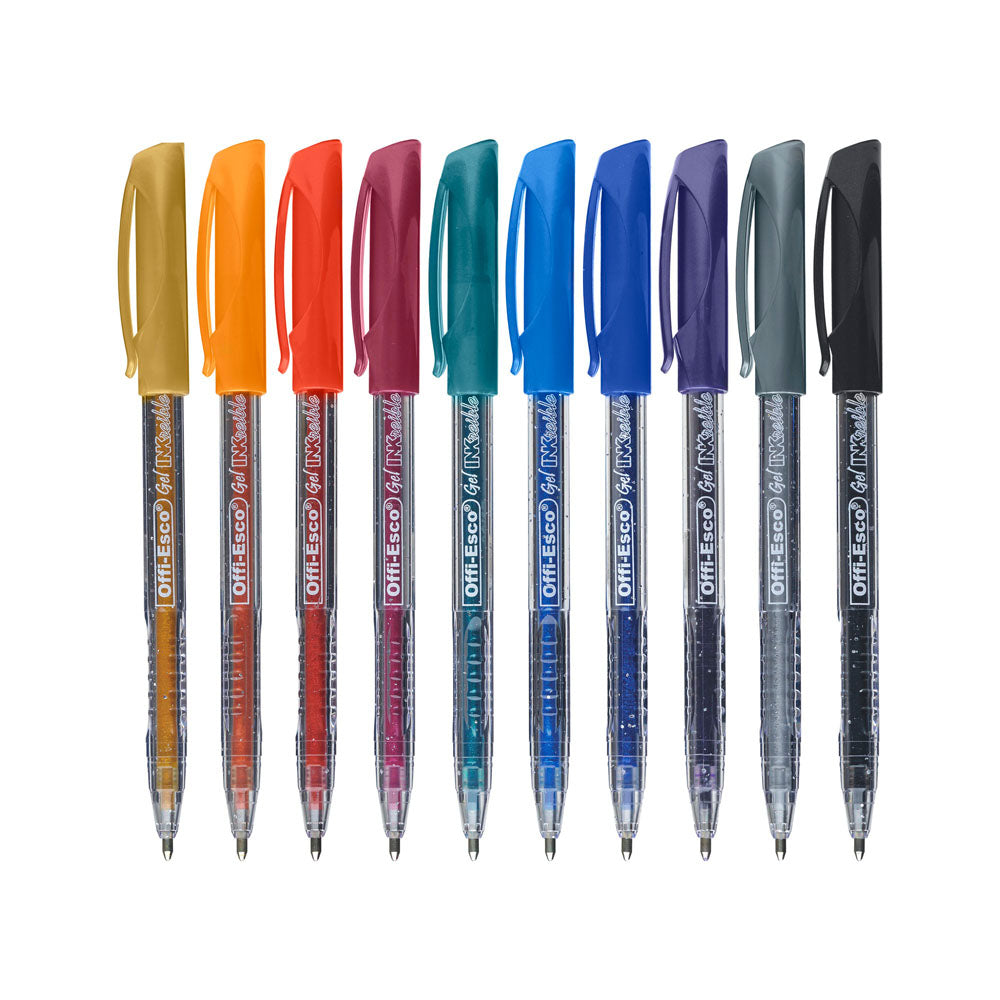 Estuche de Bolígrafos de gel escarchado 1.0 m x10 Unidades
