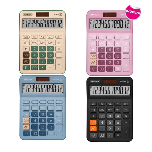 Calculadora Electrónica 12 dígitos OE-964 OFFIESCO