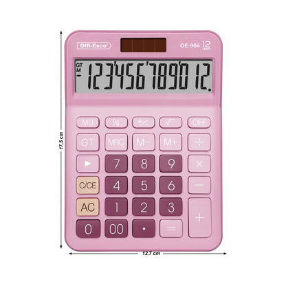Calculadora Electrónica 12 dígitos OE-964 OFFIESCO