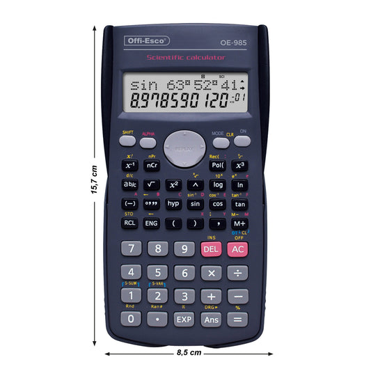 Calculadora científica 12 dígitos – 240 funciones OE-985