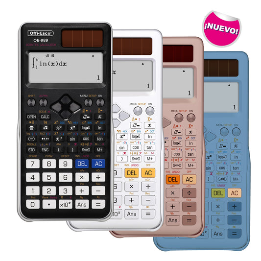Calculadora científica 12 dígitos – 552 funciones OE-989 OFFIESCO