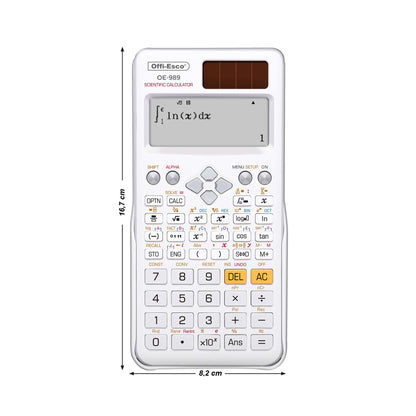 Calculadora científica 12 dígitos – 552 funciones OE-989 OFFIESCO