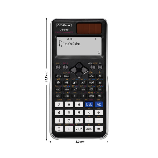 Calculadora científica 12 dígitos – 552 funciones OE-989 OFFIESCO