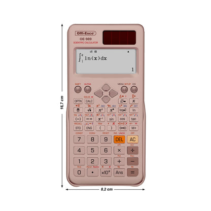 Calculadora científica 12 dígitos – 552 funciones OE-989 OFFIESCO