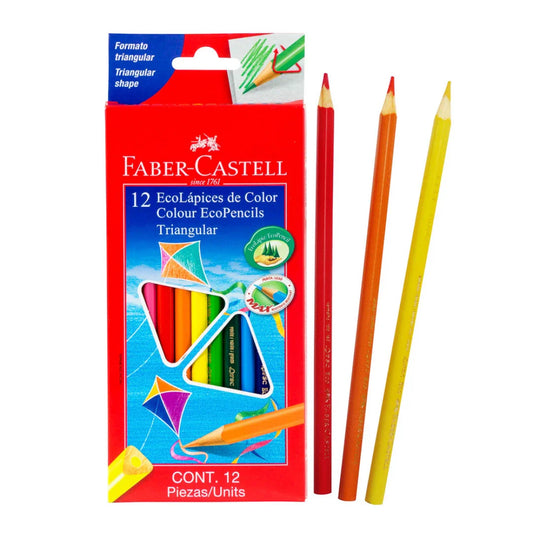 CRAYON FABER CASTELL 120512 12 COLORES LARGO