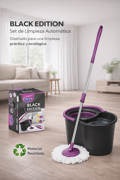 TRAPEADOR DE LIMPIEZA AUTOMATICA PAREX BLACK EDITION